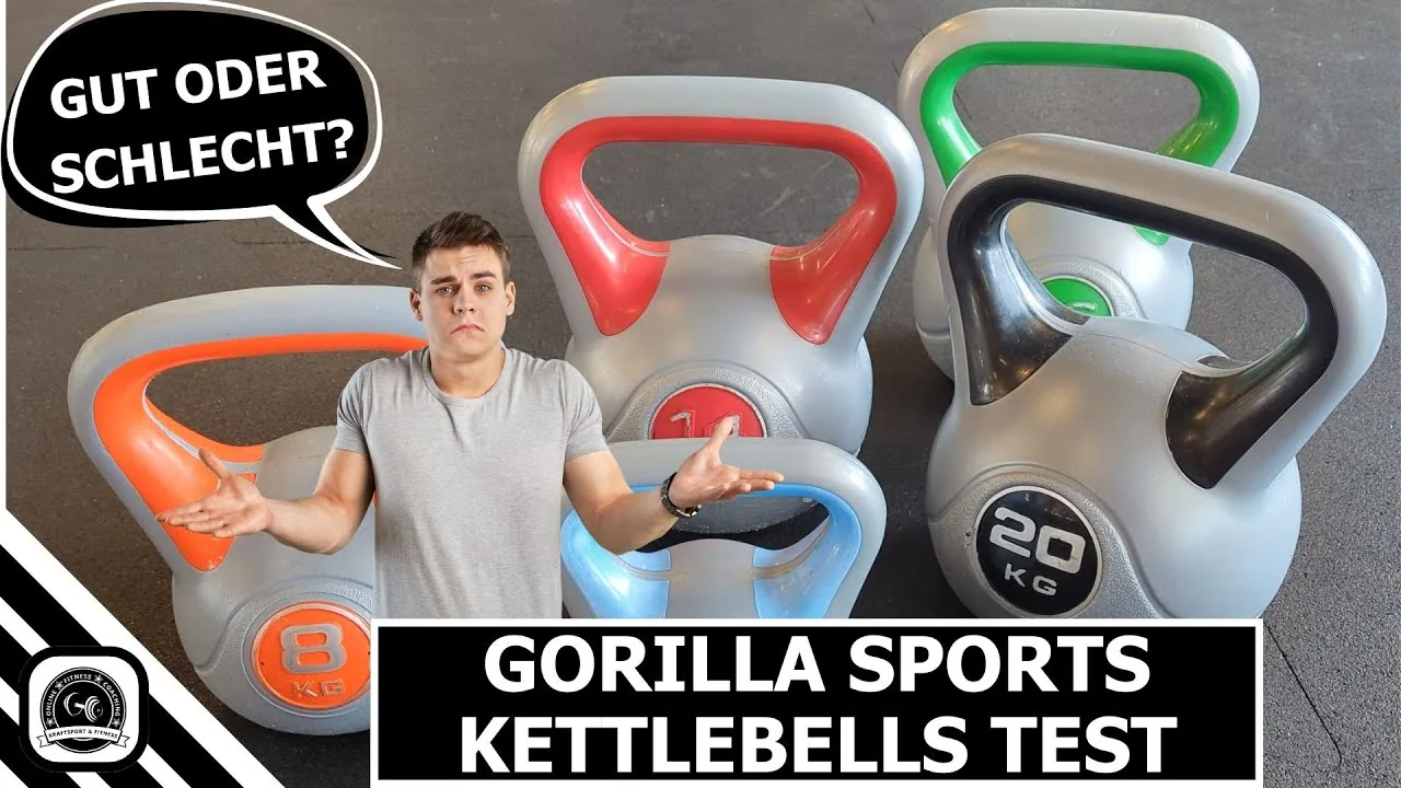 Video: Gorilla Sports Kunststoff-Kettlebell