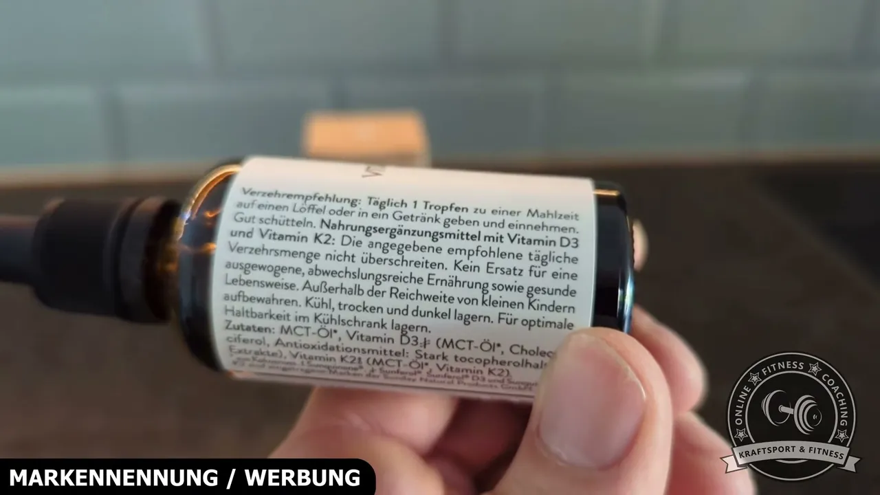 Als Trägeröl dient Bio-MCT-Öl aus Kokos, um die fettlöslichen Vitamine D3 und K2 optimal aufzunehmen.