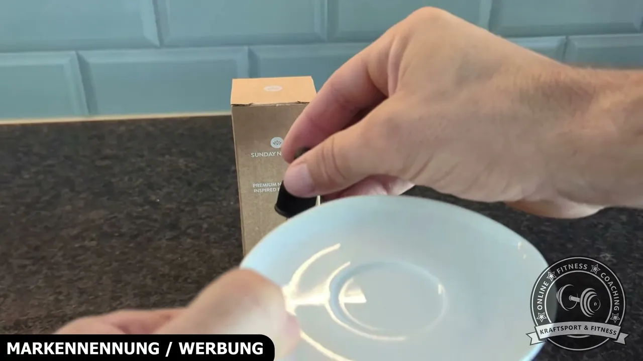 Die Dosierung erfolgt tropfenweise über die Pipette, passend zur Verzehrempfehlung zu einer Mahlzeit.