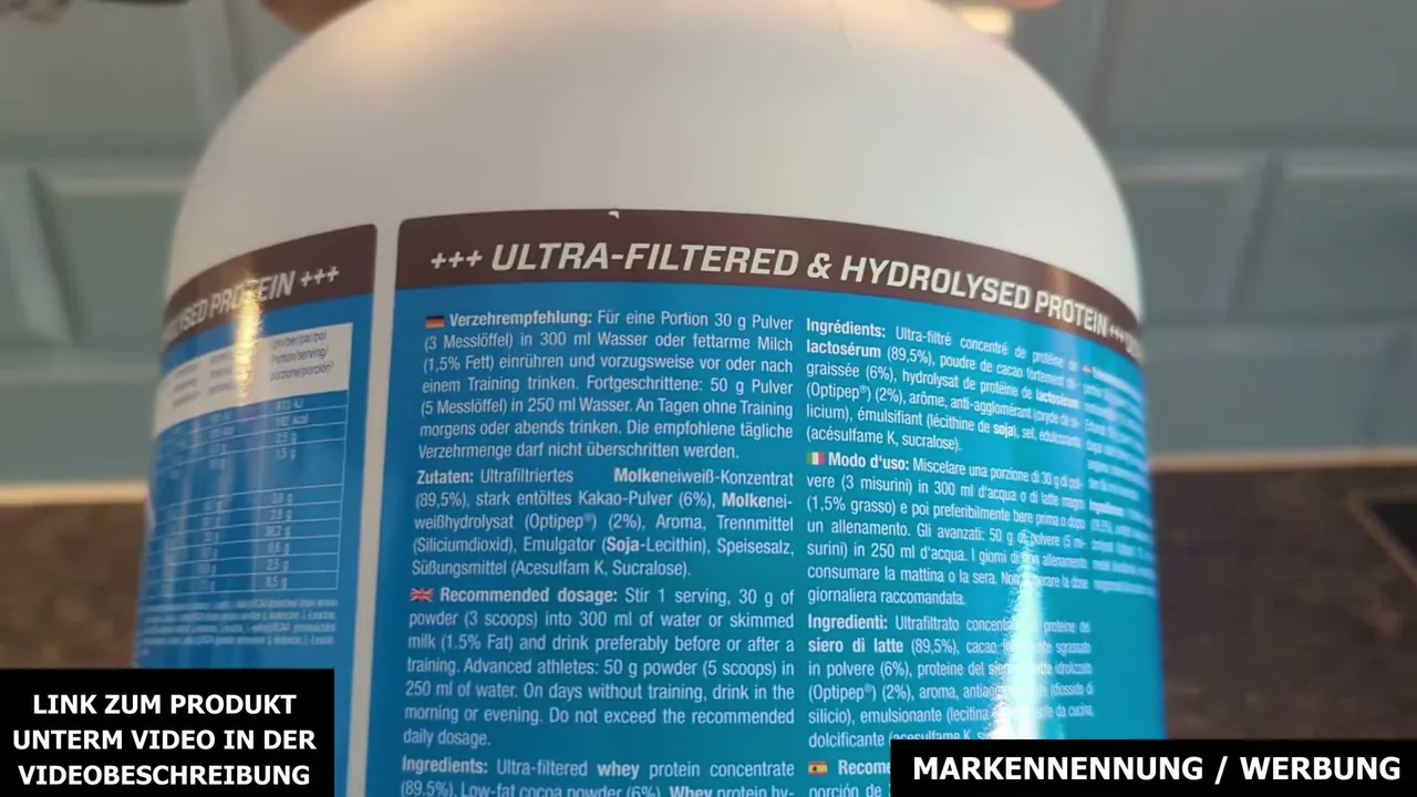 Meiner Meinung nach ist der Zusatz von hochwertigem Whey Protein Hydrolysat ein klarer Vorteil für eine schnelle Nährstoffaufnahme.