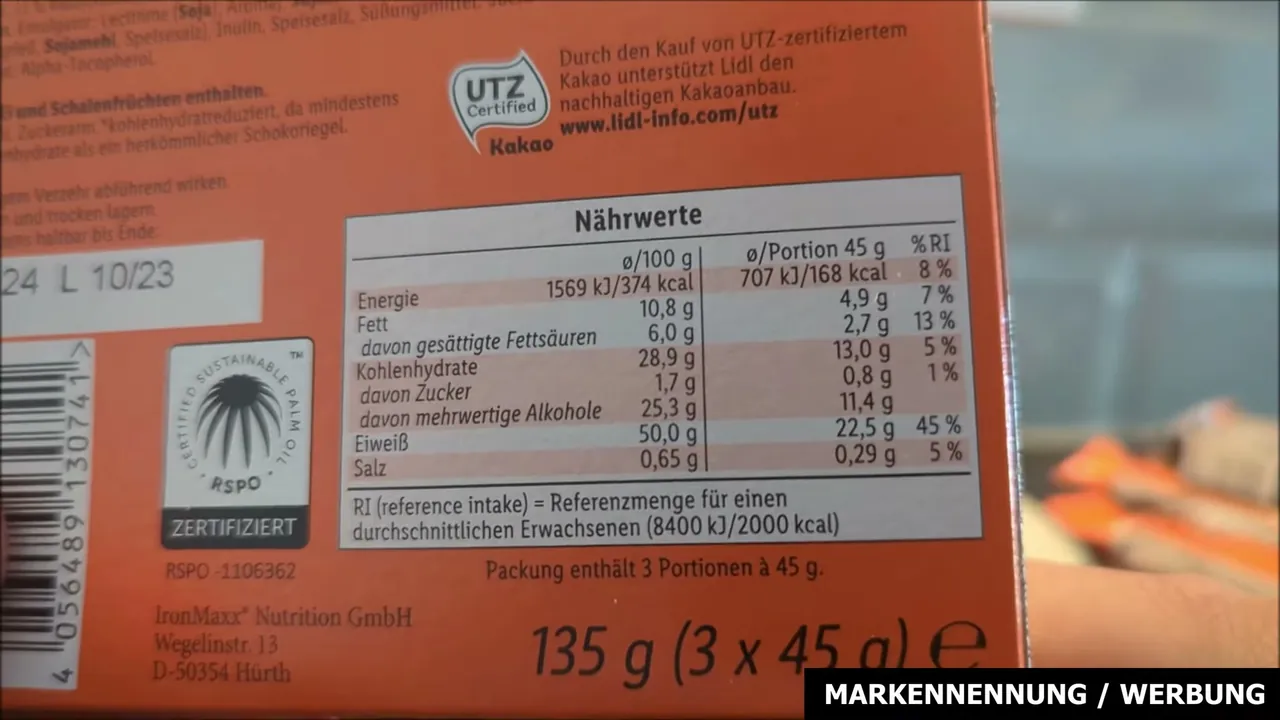 Ich finde den geringen Zuckergehalt von nur 1,7 Gramm bei satten 50 Prozent Eiweiß wirklich beachtlich.