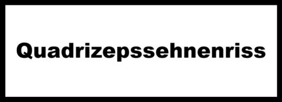 Quadrizepssehnenriss